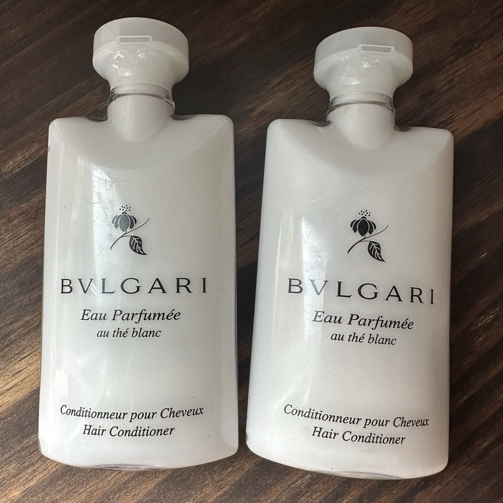 Bvlgari Eau Parfumee Au the Blanc Conditioner - Travel Sz 2.5 oz Set of 2 - NEW